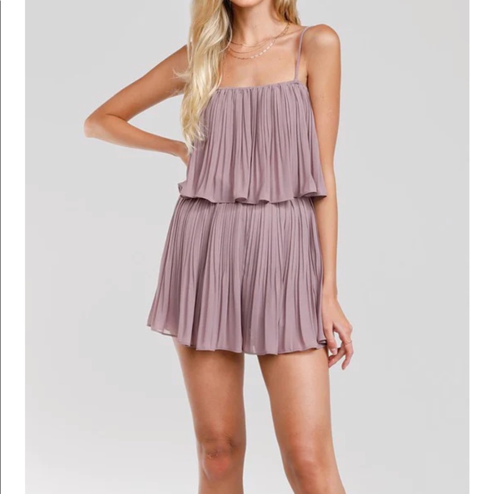 Naked Zebra pleated romper